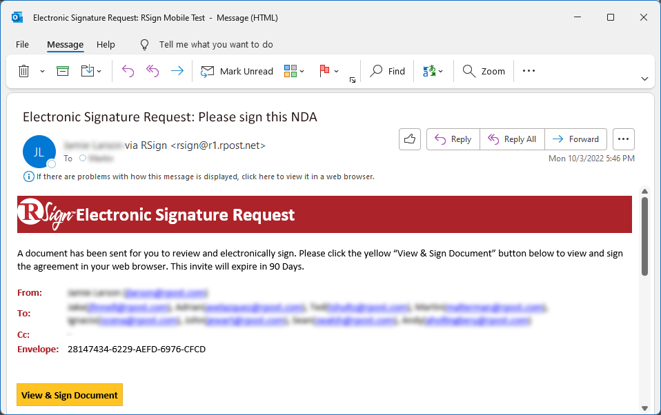 RSign-eSignature-request-notification-email