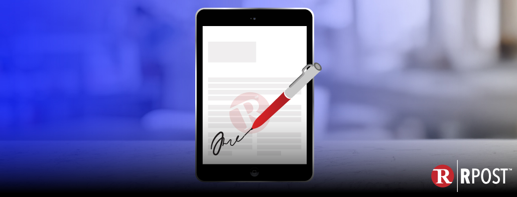 Electronic Signatures are Evidential Proof for Legal Contracts
