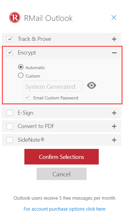 Email Encryption, Registered Email, E-Sign and More | RMail for Outlook ...