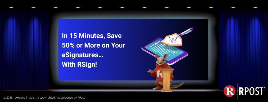 CXOs at Gartner discussing AI-driven workflow automation with RSign eSignatures