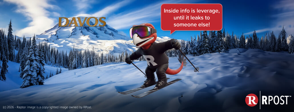 Davos 2026 discussing how RAPTOR AI stops strategic leaks before real damage occurs