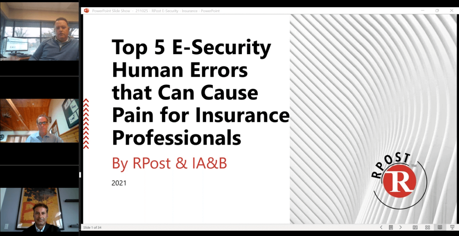 IA&B: Top 5 E-Security Human Errors that Cause Pain for Insurance Professionals