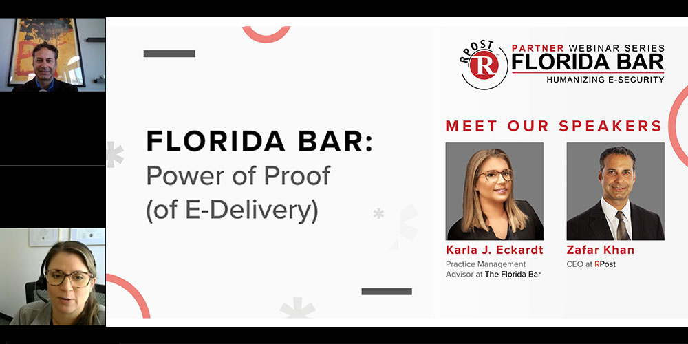 Florida Bar: Power of Proof (of E-Delivery)