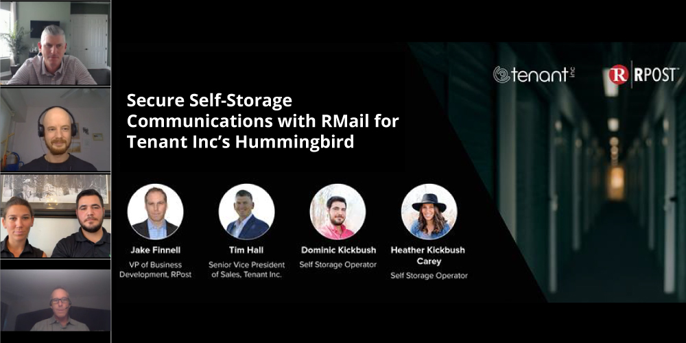 Secure Self-Storage Communications with RMail for Tenant Inc’s Hummingbird