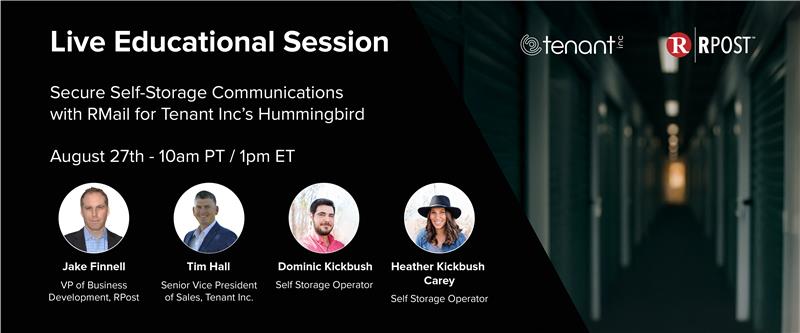 Secure Self-Storage Communications with RMail for Tenant Inc’s Hummingbird