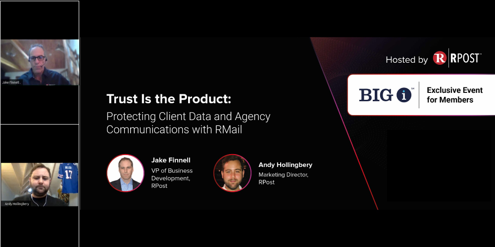 Trust is the Product: Protecting Client Data and Agency Communications with RMail